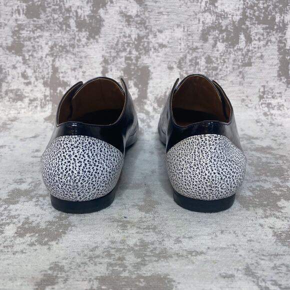 3.1 Phillip Lim Nancy Oxford Flats in Black Patent - Picture 3 of 9